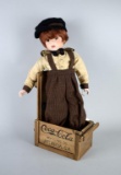 Franklin Mint Heirloom Doll Ltd. Ed. Coca-Cola Co. “Danny” w/ Scooter  Accessory