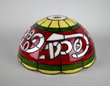 Vintage Coca-Cola 12” Plastic Stained-Glass Style Light Shade