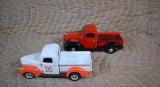 Two Die-Cast Replica Pickup Trucks: Motormax 1941 Plymouth &  SpecCast Havoline 1940 Ford