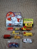 Lot of Twelve Matchbox, Hot Wheels, Japan, & Other Brands Die-Cast Advertising Toy Vehicles