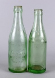 Two Old Straight-Side Coca-Cola Soda Bottles: Monroe, LA & Other