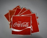 Lot of Seven Coca-Cola Brand 6” Square Jacket Patches