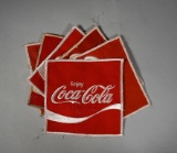 Lot of Six Coca-Cola Brand 5” Square Uniform Patches