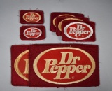 Lot of Seven Dr. Pepper Brand Uniform Patches