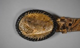 Vintage Acme 44” Python Snakeskin Leather Belt