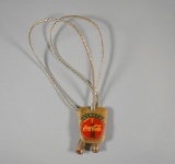 Vintage Wedg-Tite “Always Coca-Cola” Bolo Tie w/ Coke Bottle Fobs