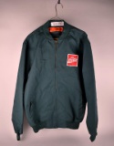 Vintage Coca-Cola Company UniFirst Uniform Zip Up Jacket Size L Long