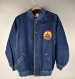 Official Coca-Cola Cycle Club Denim Jacket Size Adult L