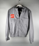 Coca-Cola Company Gray Unitog Zip Up Uniform Jacket Size XL Regular