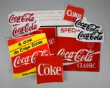 Lot of Ten Coca-Cola Advertisement Stickers