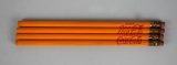 Lot of Four RARE Yellow w/ Red Script Coca-Cola Pencils
