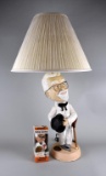 Rare Colonel Sanders Figural Electric Lamp & KFC Col. Sanders Funco Wacky Wobbler, 1993
