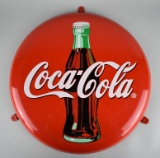 Contemporary Round Coca-Cola Hanging Metal Advertising 16” Button Sign