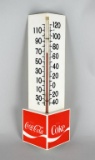 Vintage Coca-Cola 14.5” Plastic Advertising Thermometer, USA