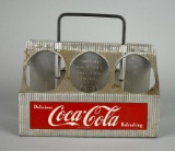 Vintage Coca-Cola Six Pack Metal Bottle Carrier, Lot 77