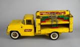 Vintage Buddy L Metal Coca-Cola 15” Delivery Truck with Bottle Cases & Dolly Trucks