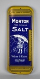Vintage Morton Salt 15.5” Metal Advertising Thermometer