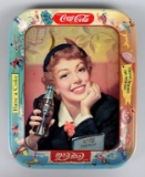 Vintage Coca-Cola Advertising “Thirst Knows No Season” 13” Metal Serving Tray, Lot 90