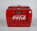 Old-Tyme Coca-Cola Cooler Radio & Cassette Player (Model OTR-1949), AC & Battery Powered