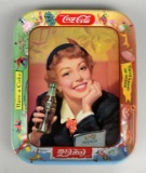 Vintage Coca-Cola Advertising “Thirst Knows No Season” 13” Metal Serving Tray, Lot 95