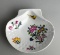 Bernardaud Limoges Shell Shaped Porcelain Trinket Dish with Floral Motif, France