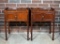 Pair of Vintage Federal Style Mahogany Nightstand Tables