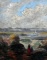 (XX) River Landscape, Oil on Canvas, Signed Lower Left T. Cole