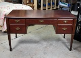 Vintage Mahogany Finish Federal Style Computer Desk by Bombay Co.