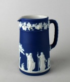 Wedgwood Jasperware Porcelain Pitcher / Vase in Portland Blue