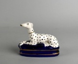 Fitz & Floyd Staffordshire Style Dalmatian Dog Figural Trinket Box