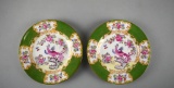 Pair of Antique Mintons Porcelain “Cockatrice” Plates