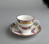 Vintage Crown Chelsea China Demitasse Cup & Saucer, England