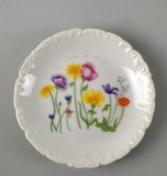 Small Denby Limoges Porcelain Dish with Floral Motif, France