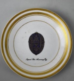Faberge Limoges Porcelain “Imperial Silver Anniversary Egg” Bread & Butter Plate, France