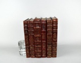 Lot of Six Leather Bound Books: “Management Essentials...” by Carlisle & Others