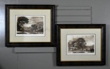 Pair of 18th Century R. Earlom Mezzotints after Claude Le Lorrain, Nicely Framed