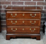 Vintage Chippendale Style Cherry Nightstand by Lane Furniture