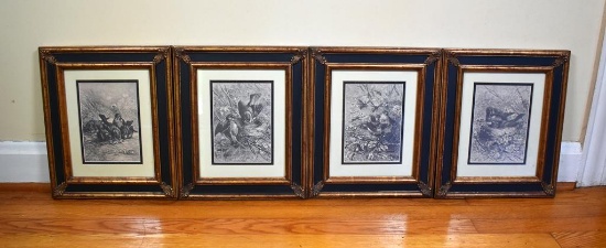 Set of Four Hector Giacomelli Bird Prints