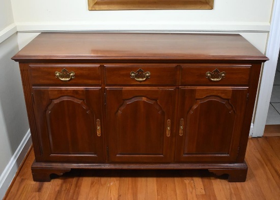 Vintage Three-Drawer Cherry Buffet by Kling Furniture, Maiden NC