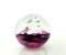 Pfeiffer Art Glass Bubbles Over Bed of Black/Cranberry Paperweight, Holland w/ Label, Netherlands