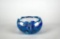Walter Prince Blue & Purple Art Glass Bowl, 2007 Massachusetts
