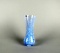 Caithness Glass Handcrafted Blue & White 7.5” Vase