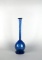 Hand Blown Blue Swirl 13.5” Vase