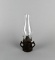 Antique AC Wells “Safety from Explosion” Unbreakable Cast Iron Oil Lamp