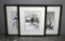 Three Michael Sloan (American, XX) 1980 Prints “Feed Bucket”, “Snowy Morn”, & “The Gathering”