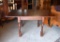 Vintage Extendable British Pub Walnut Dining Table with Two Retractable Leaves