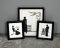 Lot of Three Vintage Wallace Nutting Silhouettes of Women, 1930s