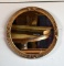 Round Ornate Giltwood Framed Wall Mirror