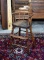 Antique Oak Youth/Child's Chair toddler Seat with Foot Rest