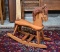 Child's Standard Maple Rocking Horse with Brown/Cognac Mane & Tail, 2005